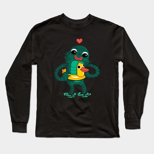 Swamped With Love Long Sleeve T-Shirt by DinoMike